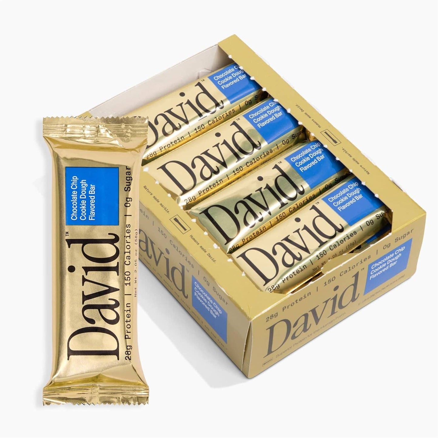 David Protein Bars Chocolate Chip Cookie Dough